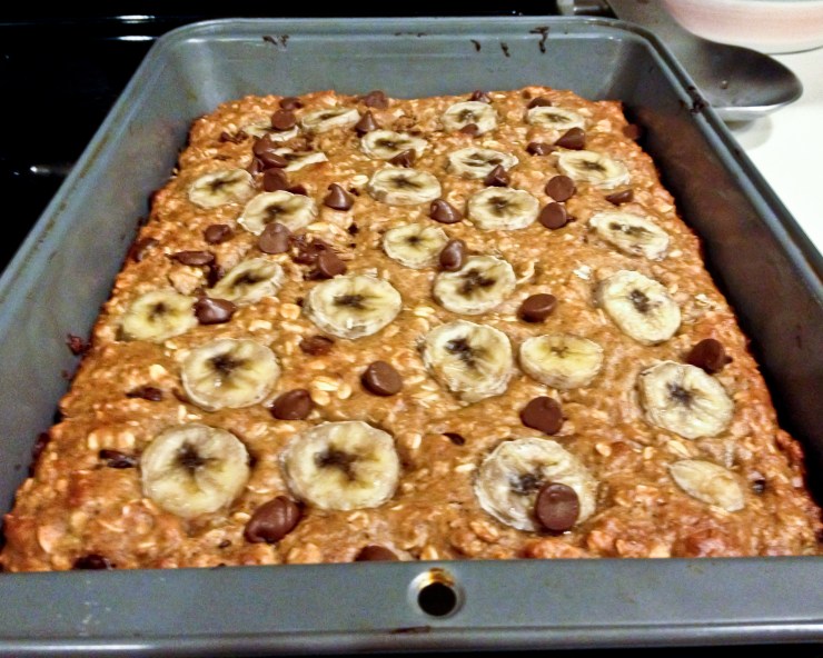 The whole banana chocolate chip fresh out of the oven!