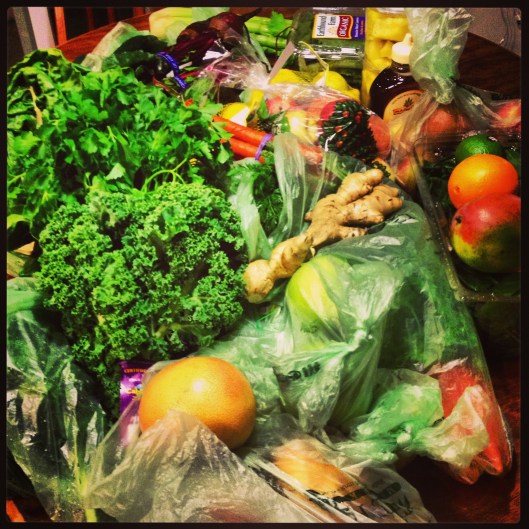 -This is what $115 of organic produce looks like. 